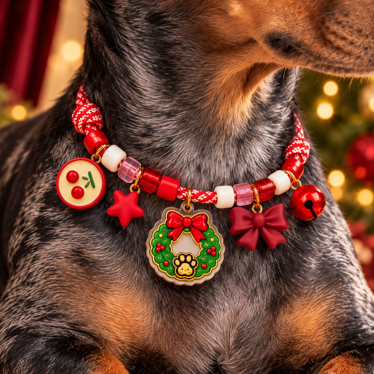 PAWDORA Christmas Charm Collar · Single