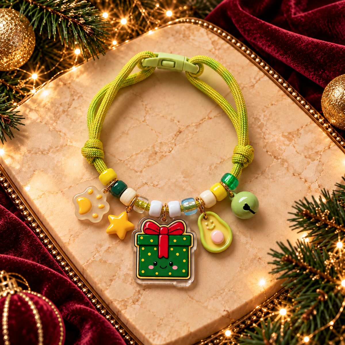 PAWDORA Christmas Charm Collar · Single
