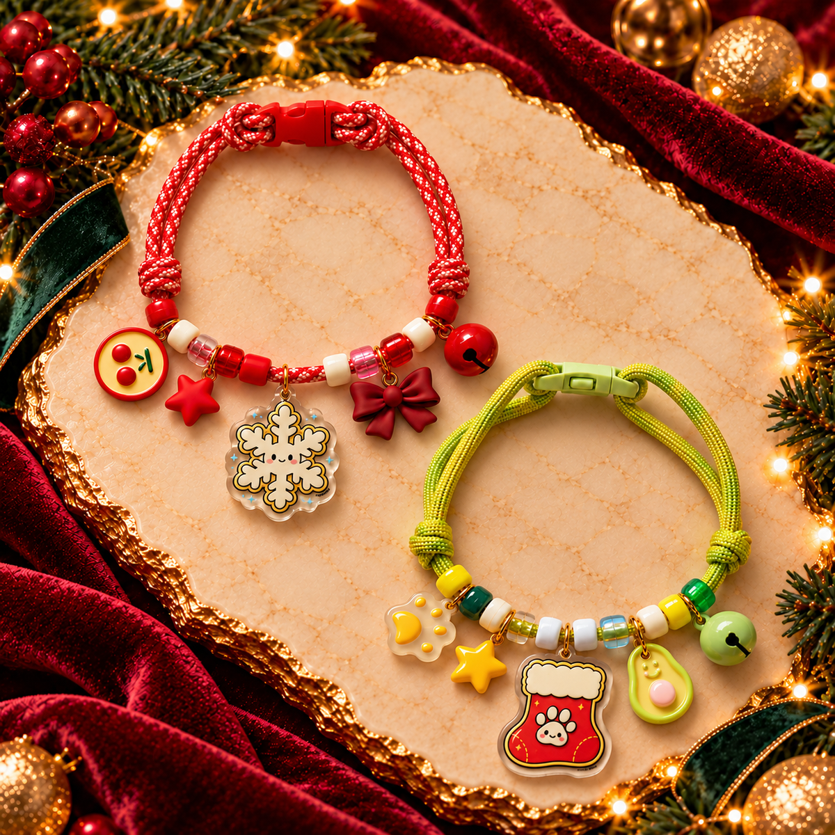 PAWDORA Christmas Charm Collar · Single
